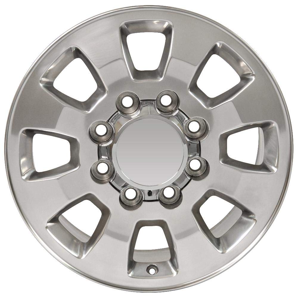 18 Inch OE Wheels CV75B Rim Fits Sierra 2500/3500 Style 8x180 18x8 Polished - Hollander 5501 (1)