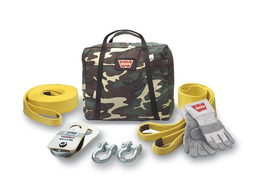 Medium Duty WARN Winch Rigging Accessory Kit with Camouflage Storage Bag