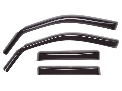 WeatherTech Side Window Deflectors Custom Fit for Ford F-150 SVT Raptor, F-150 - (84697), Front & Rear Set - Dark Tint