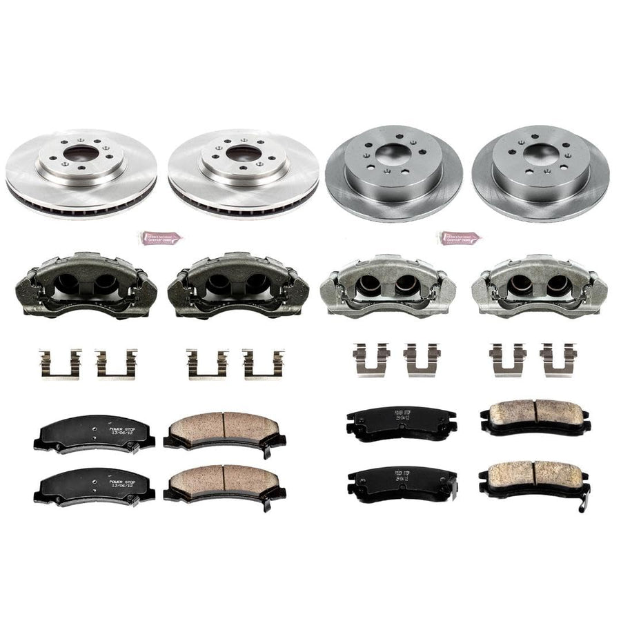 Power Stop KCOE1438 1-Click OE Replacement Brake Kit with Calipers For Chevrolet Impala 2006-2010, Chevrolet Monte Carlo 2006-2007 [Model Specific]