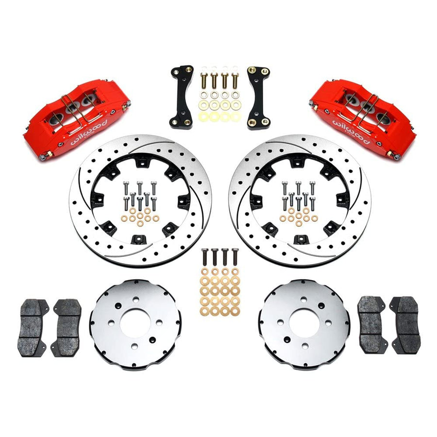 Red DP6A Front Hat Kit,12.19", Drilled