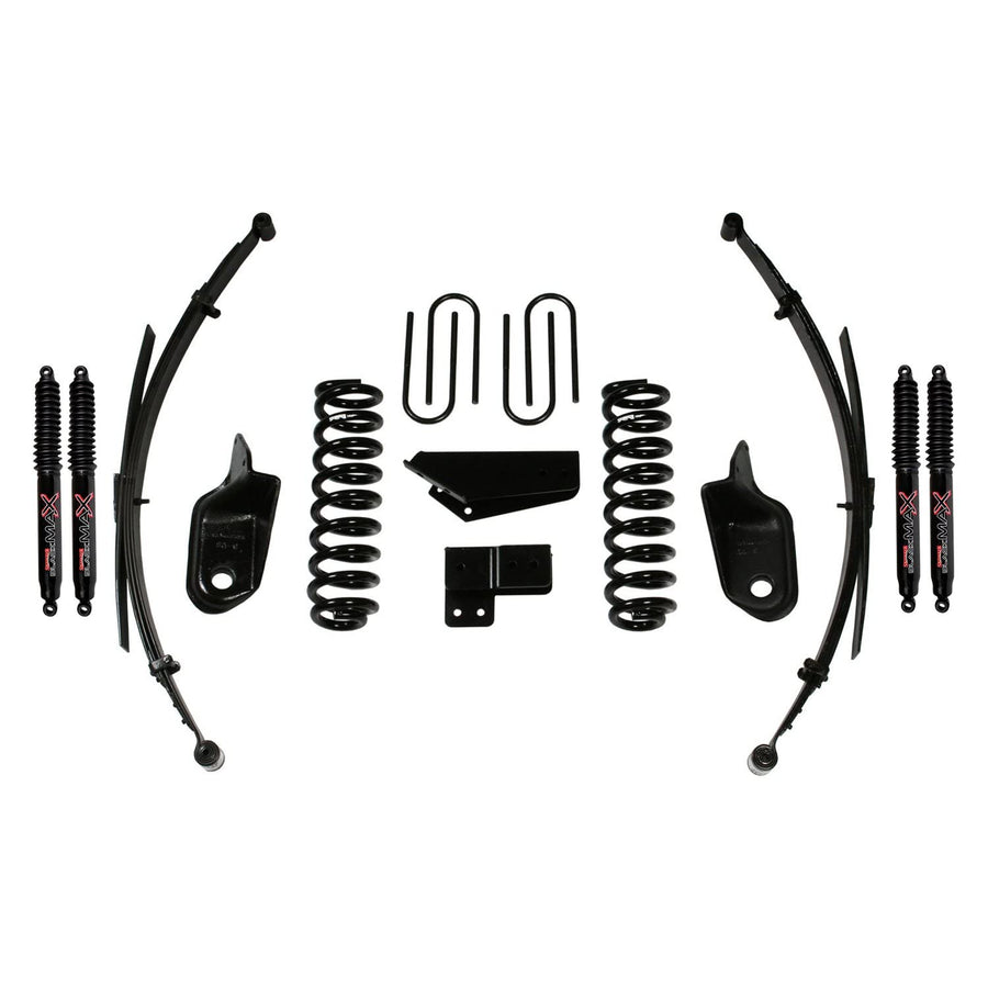 Skyjacker Suspension Lift Kit 186BKS-B w/Shock Black MAX Shocks Incl. Front/Rear Springs Brackets Rear U Bolt Kit 6 in. Lift