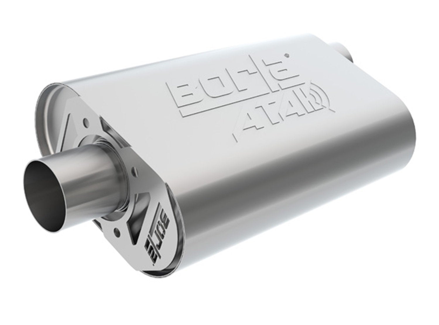 BORLA CrateMuffler 400945 Chevrolet Stock Output LS3 6.2L V8 2.5" Offset/Center 14" x 4.35" x 9.10" Body ATAK.