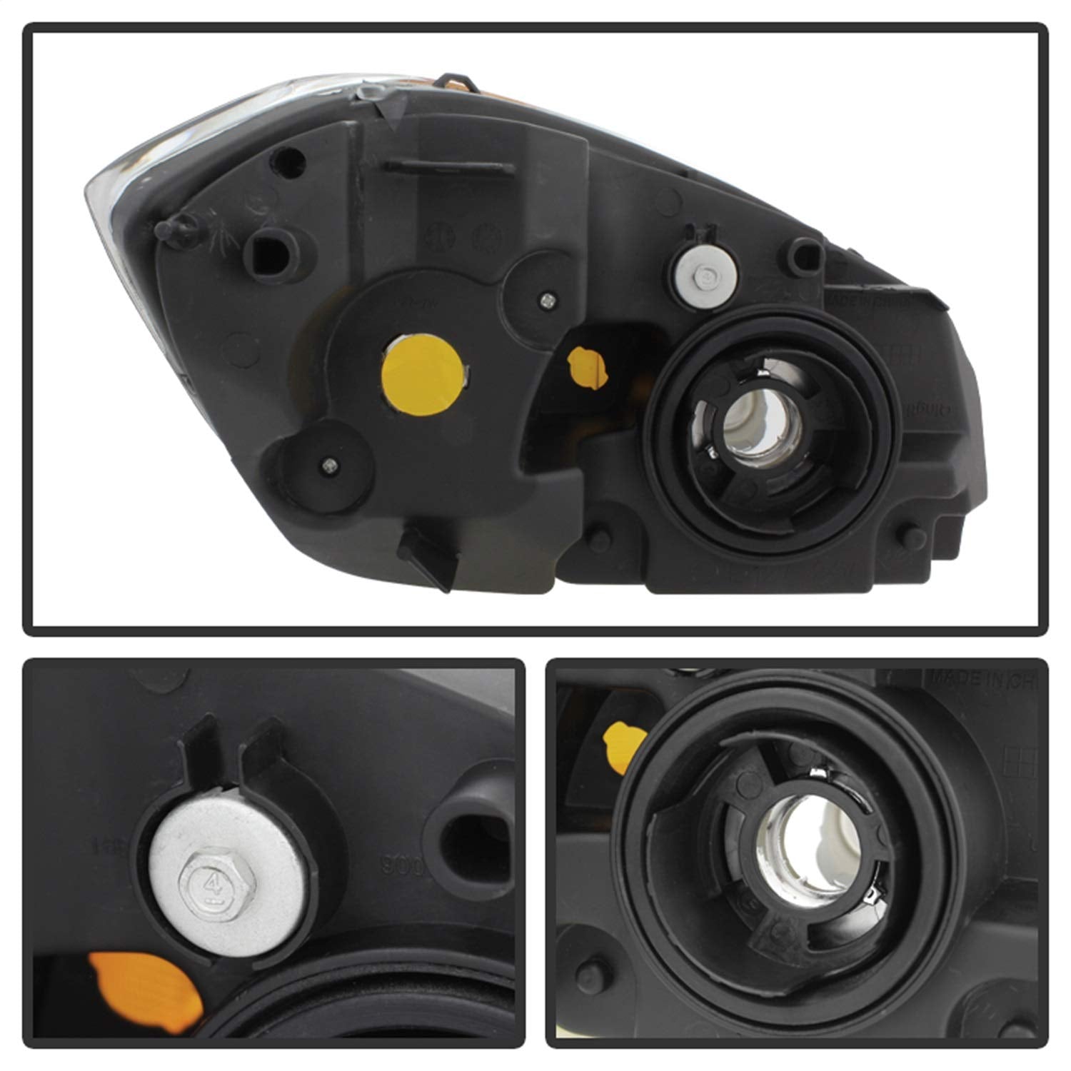 5079794 xTune Crystal Headlights Black/Clear