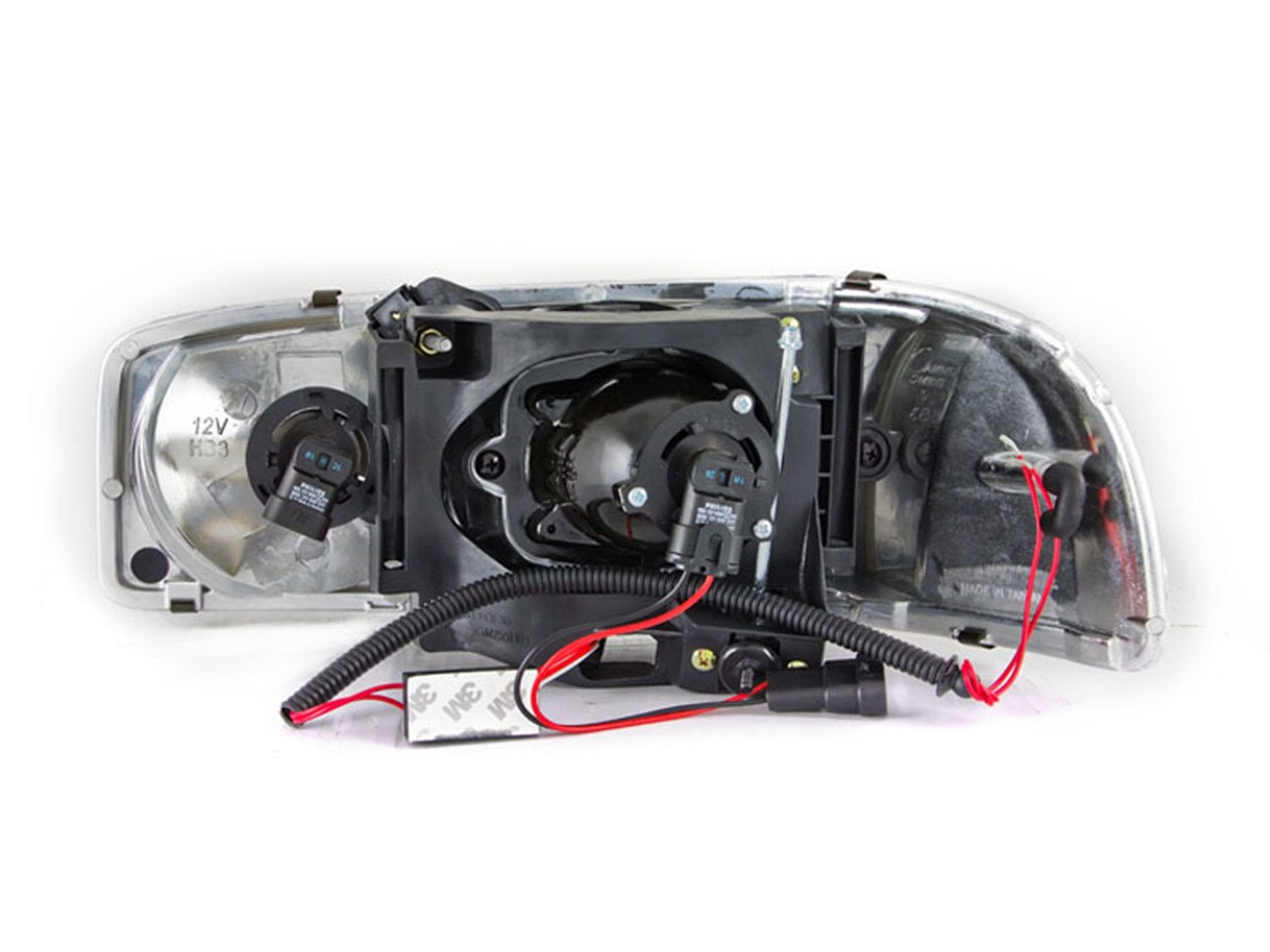 Projector AnzoUSA Halo Black Headlight - (Sold in Pairs)