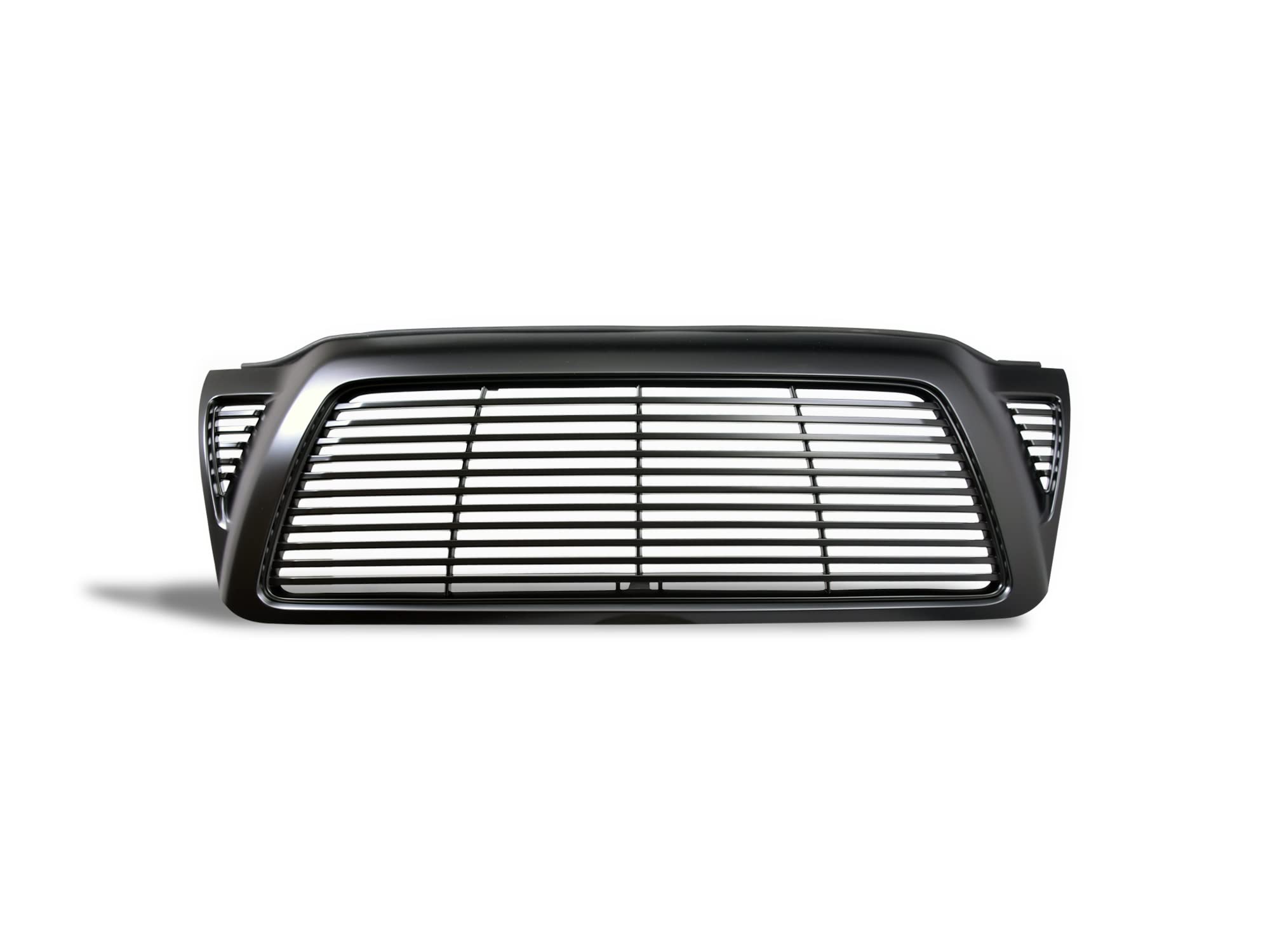 Horizontal Front Hood Grille Armordillo USA 7165625 - Matte Black Fits 2005-2011 Toyota Tacoma