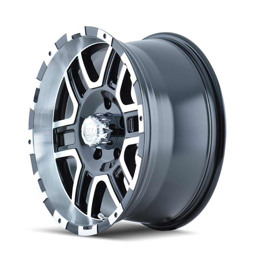 ION TYPE 179 ALLOY RIM/WHEEL BLACK/MACHINED FACE/MACHINED LIP 16X8 5-135 10MM 87MM (PRICE IS PER RIM) CENTER CAP INCLUDED, LUGS & HUB RINGS NOT INCLUDED