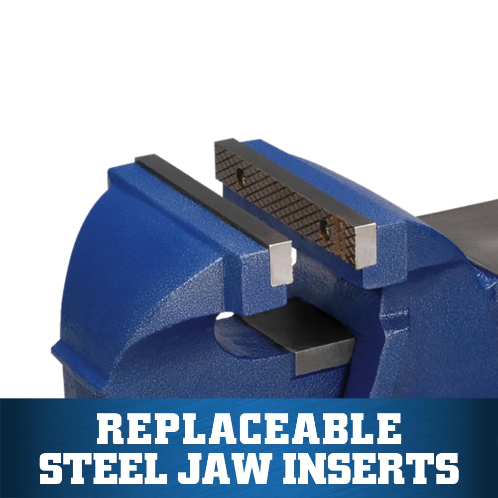 General Purpose Wilton Bench Vise, 6" Jaw Width, 5" Max Jaw Opening, 3" Throat (11106)