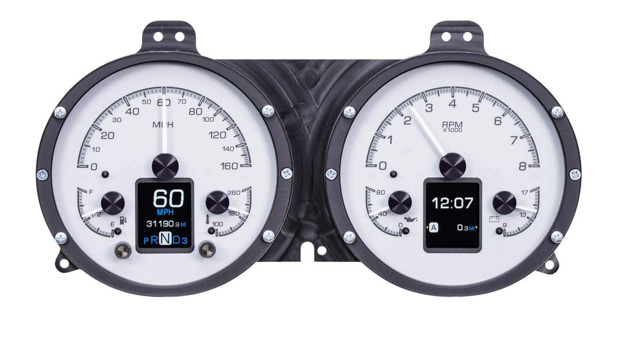 Dakota Digital Customizable Gauge Kit 67 68 Chevy Camaro Silver Alloy HDX-67C-CAM-S