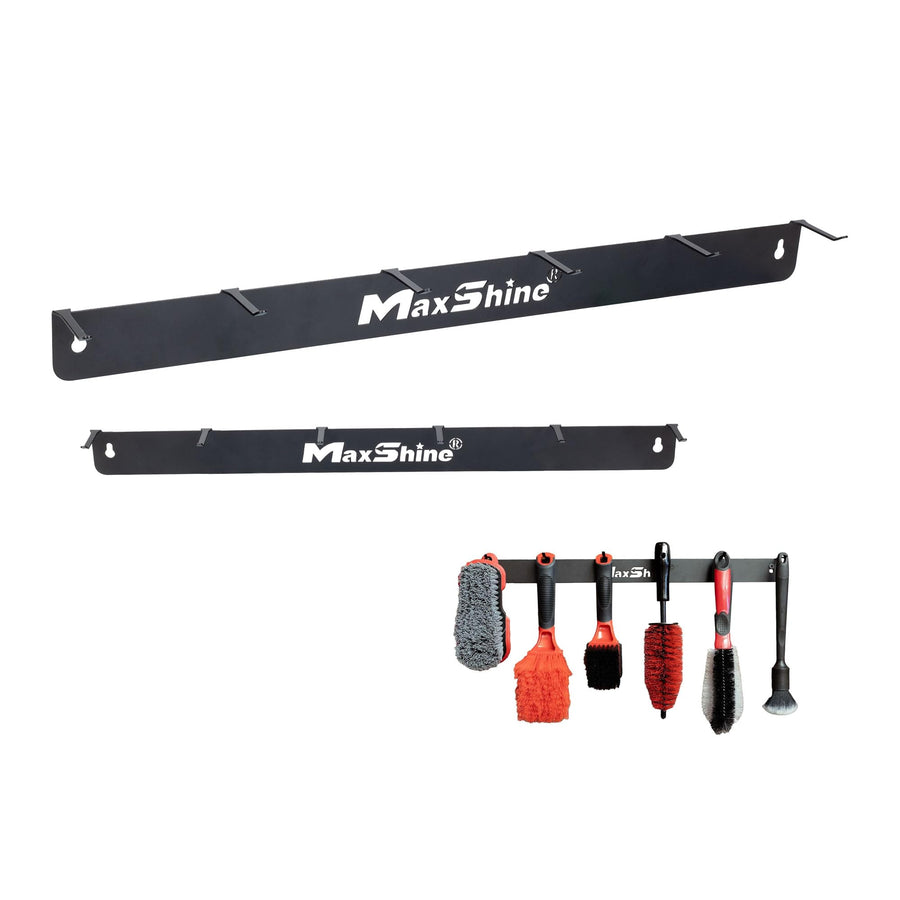 Maxshine Detailing Brush Universal Hanger - 6 Organizer Hooks, Lightweight Wall-Mounted Design for Auto Detailing Supplies, Ideal for Garage & Mobile Use, Easy to Install Car Care Organizer