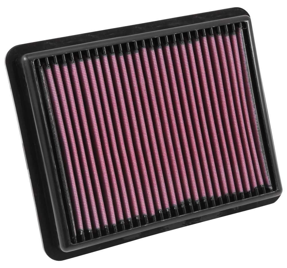 High-Flow K&N Original Lifetime Engine Air Filter: Increase Power: Premium, Washable: Compatible with 2012-2023 MAZDA: 3, 6, CX-5, CX-8, CX-9, 33-3024