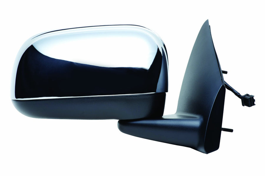 Fit System Mirror Passenger Side for Chrysler Aspen (GTS Code), Black/Chrome, Heated Power, Foldaway