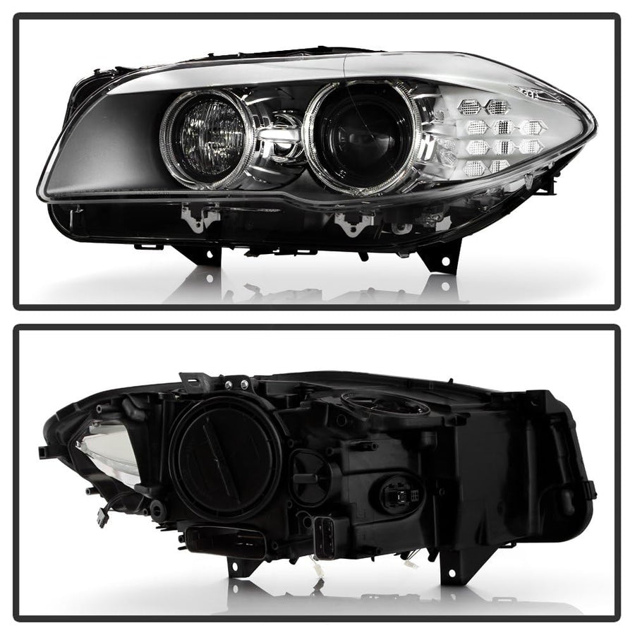 BMW Spyder (POE) 5 Series F10 11-13 HID w/AFS Projector Headlight - Low Beam-D1S(Not Included) ; High Beam-D1S(Not Included) ; Signal-LED - OE Left