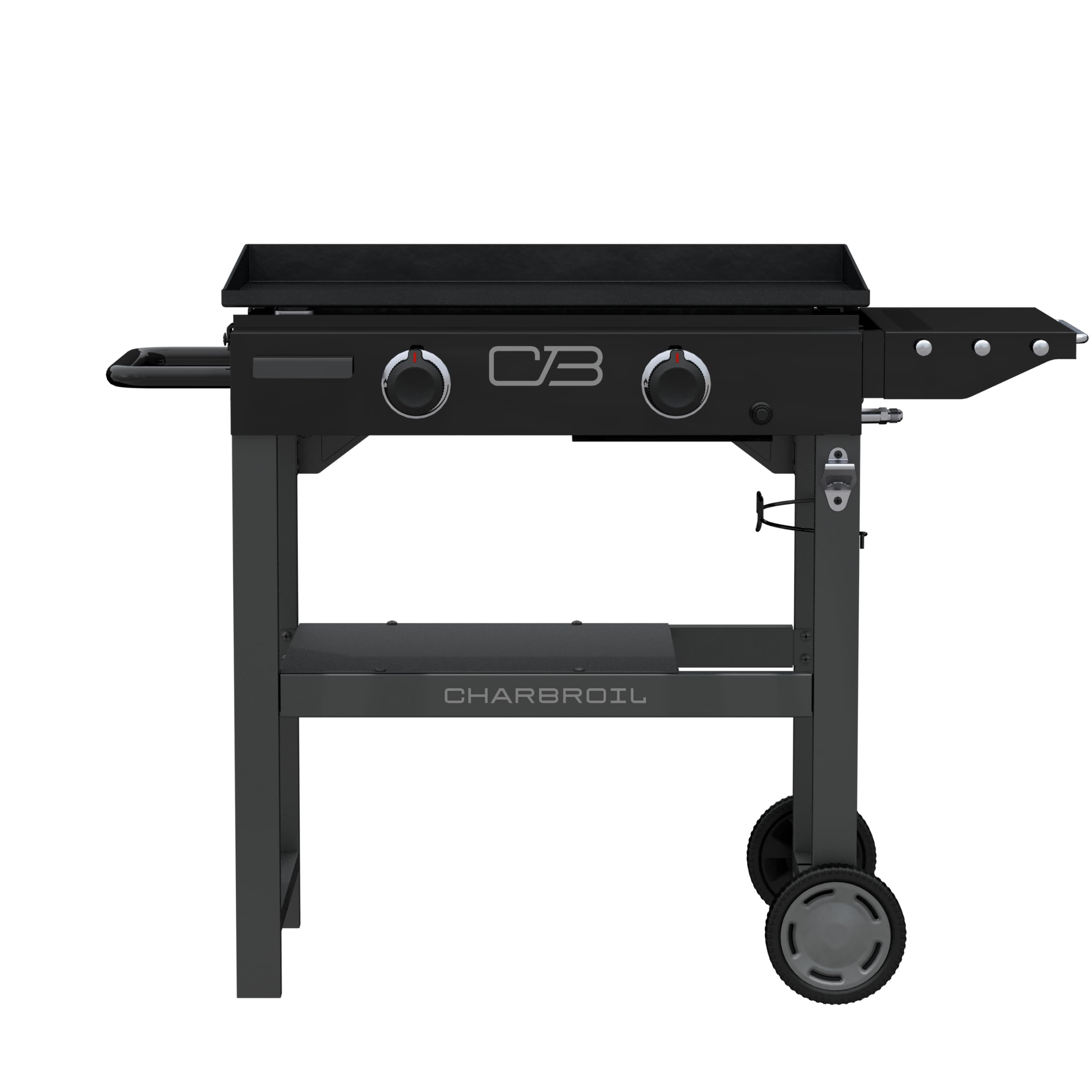 28" Charbroil Performance Series 2-Burner Propane Gas Griddle with Cart, Black - 463459924