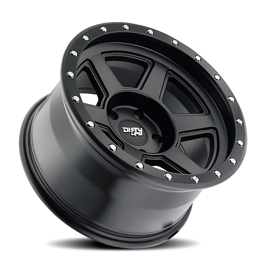 Compound DIRTY LIFE 9315 Matte Black 18X9 6-135 -12MM 87.1MM