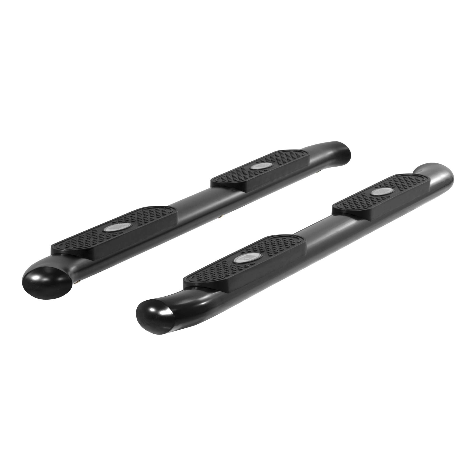 4-Inch ARIES Black Steel Oval Nerf Bars, Select Toyota Tacoma