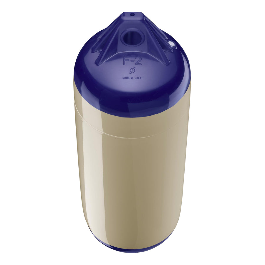 F-2 Standard Polyform Boat Fender Blue Ropehold - Sand