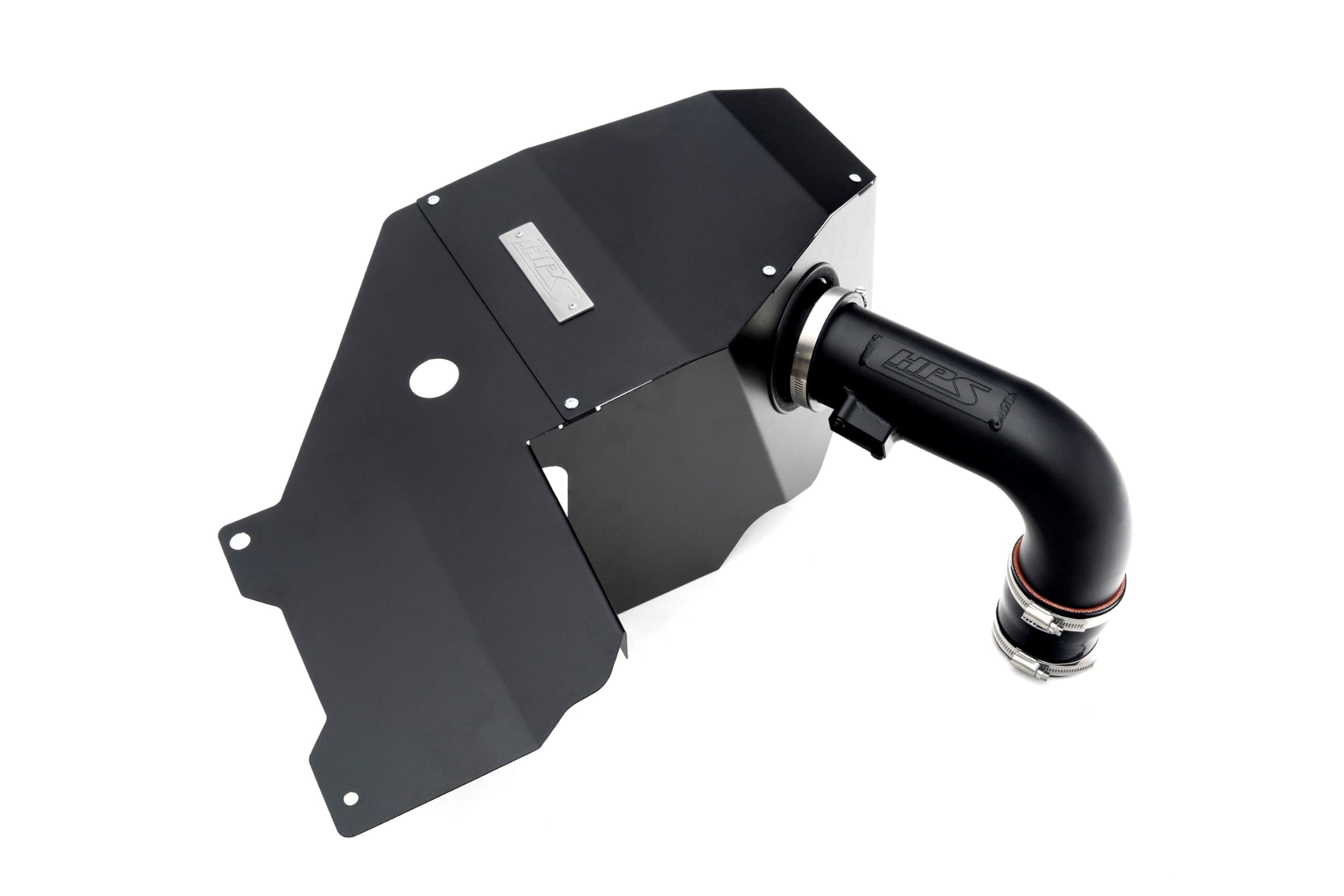 Black HPS Air Intake Kit with Heat Shield Cool Ram Compatible for 2024 Toyota Tacoma 2.4L Turbo, 827-779WB