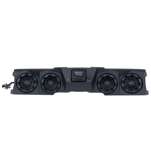 MB Quart Stage 4 MBQD-STG4A-1 320W Visor Audio System for Can-Am Defender with Four 6.5-Inch Speakers, IP67 Rated, Plug-and-Play Kit, Black