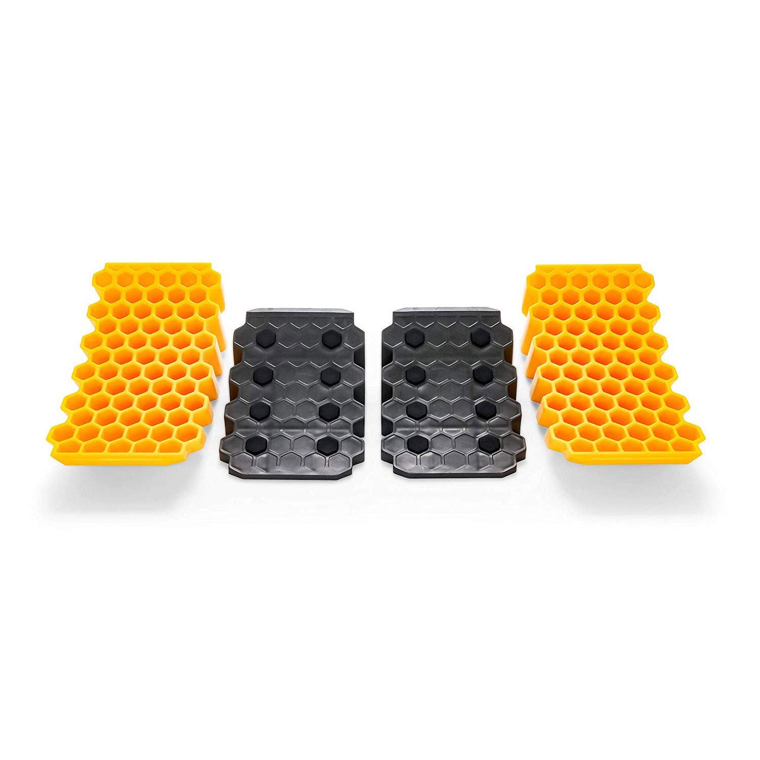 Rv Camco Curved Leveler with Chock - 2 Pack - Easy Drive-On Leveler Adds Up to 4" in Height (44425)
