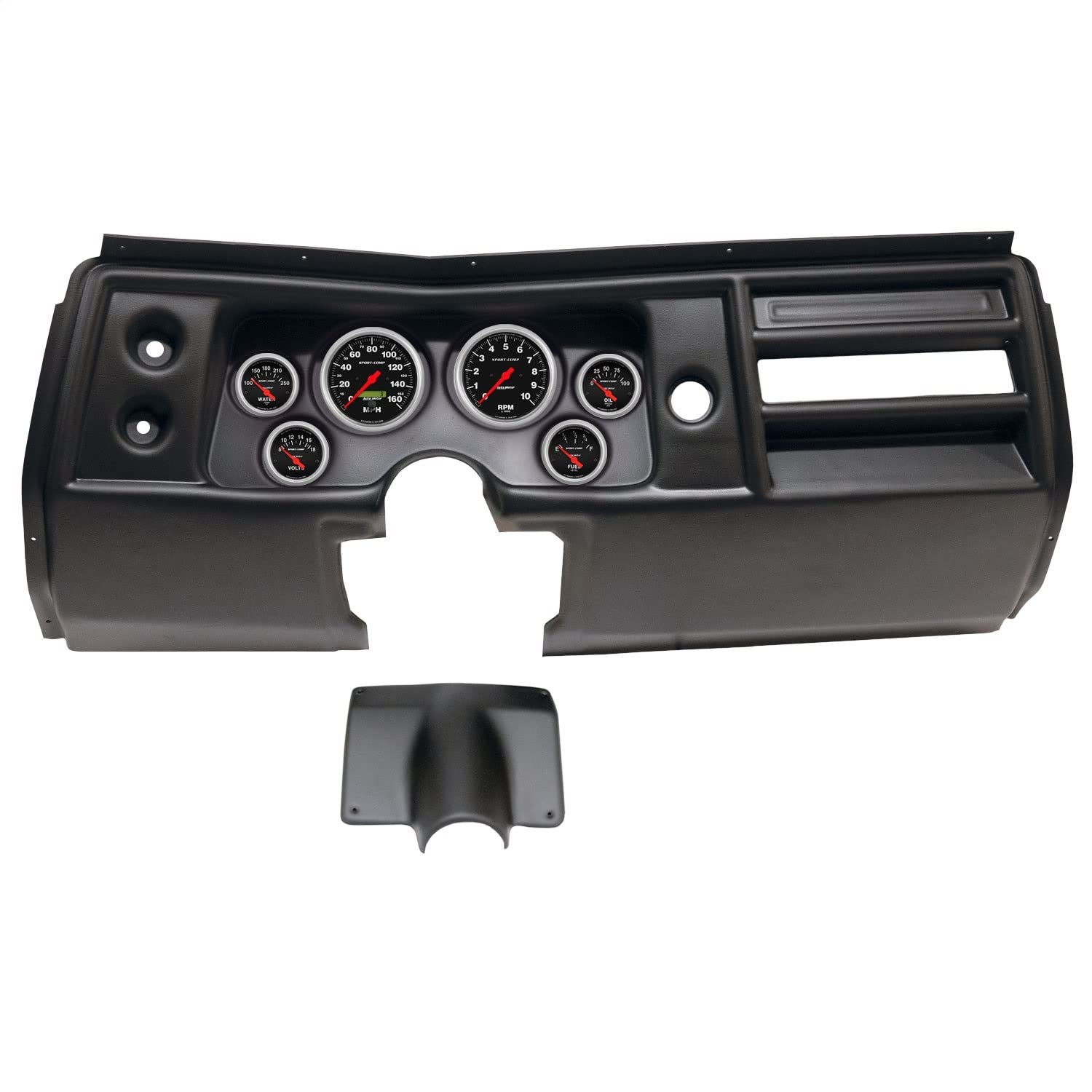 AutoMeter Dash Kit Direct Fit, (3 3/8" X2, 2 1/16" X4), Chevy Chevelle No Vent 68, Sport-Comp (2901-11)