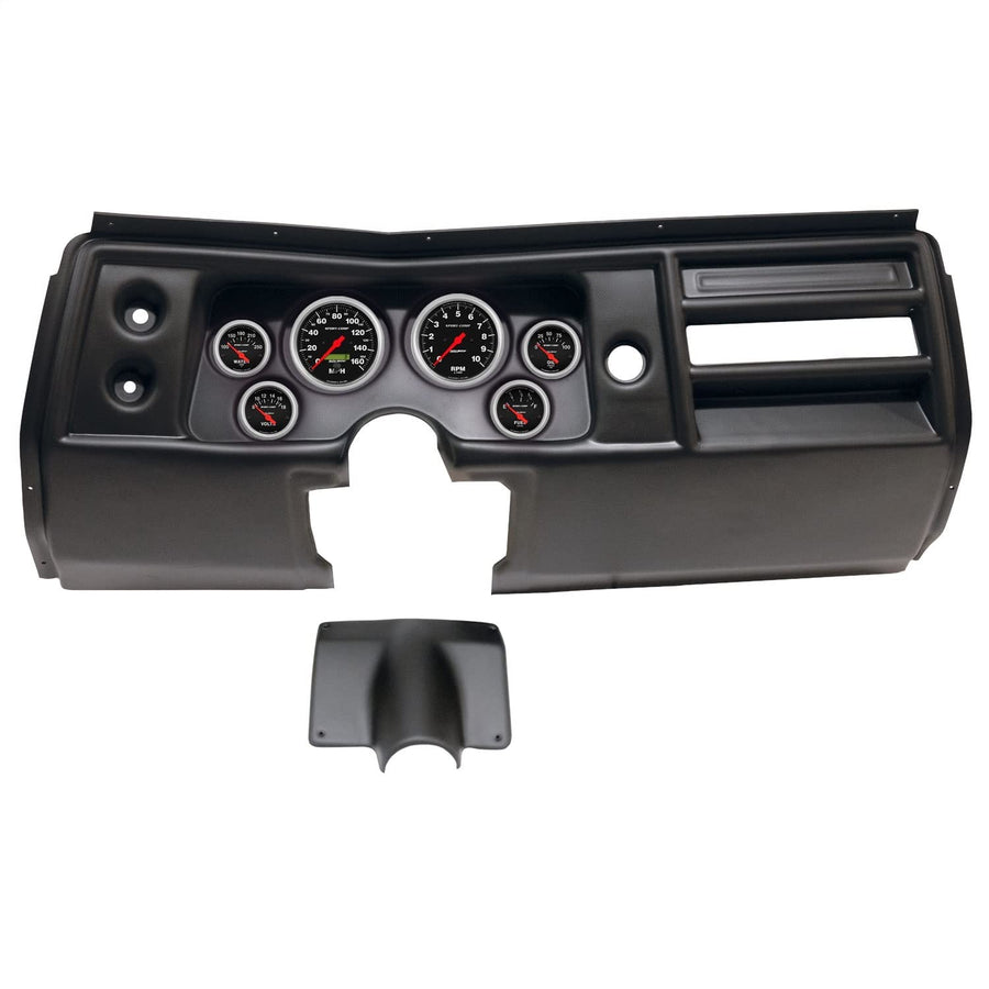 AutoMeter Dash Kit Direct Fit, (3 3/8" X2, 2 1/16" X4), Chevy Chevelle No Vent 68, Sport-Comp (2901-11)