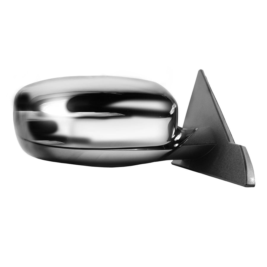 Mirror Passenger Side for Chrysler 200 Convertible, Textured Black w/Chrome Cover, Foldaway, Heated Power