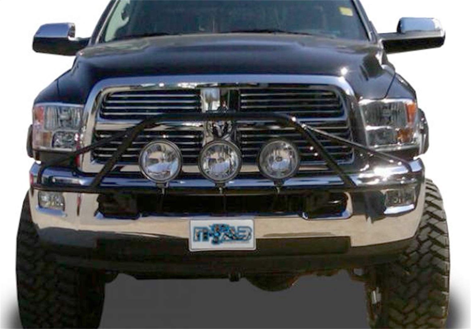 N-Fab Light Mount PreRunner With Tabs | Textured Black | D103LH-TX | Fits 2010-2018 Dodge RAM 2500 / 3500