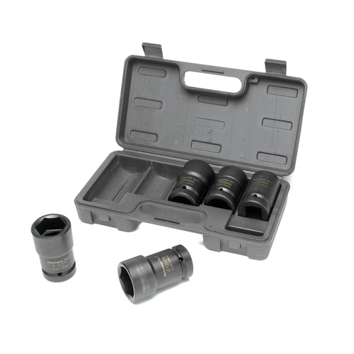 5pc Performance Tool W89315 Budd Wheel Socket Set 1-Inch Drive (Metric and SAE)