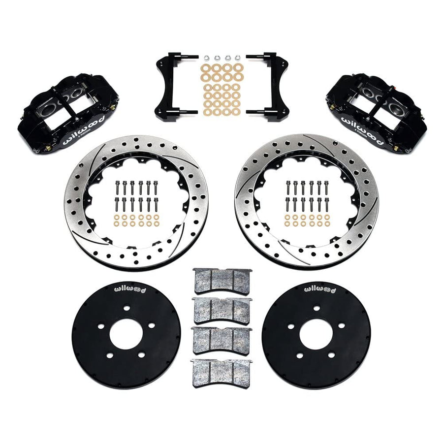 Narrow Wilwood Superlite 6R Front Hat Kit 12.88in Drilled 1994-2004 Mustang