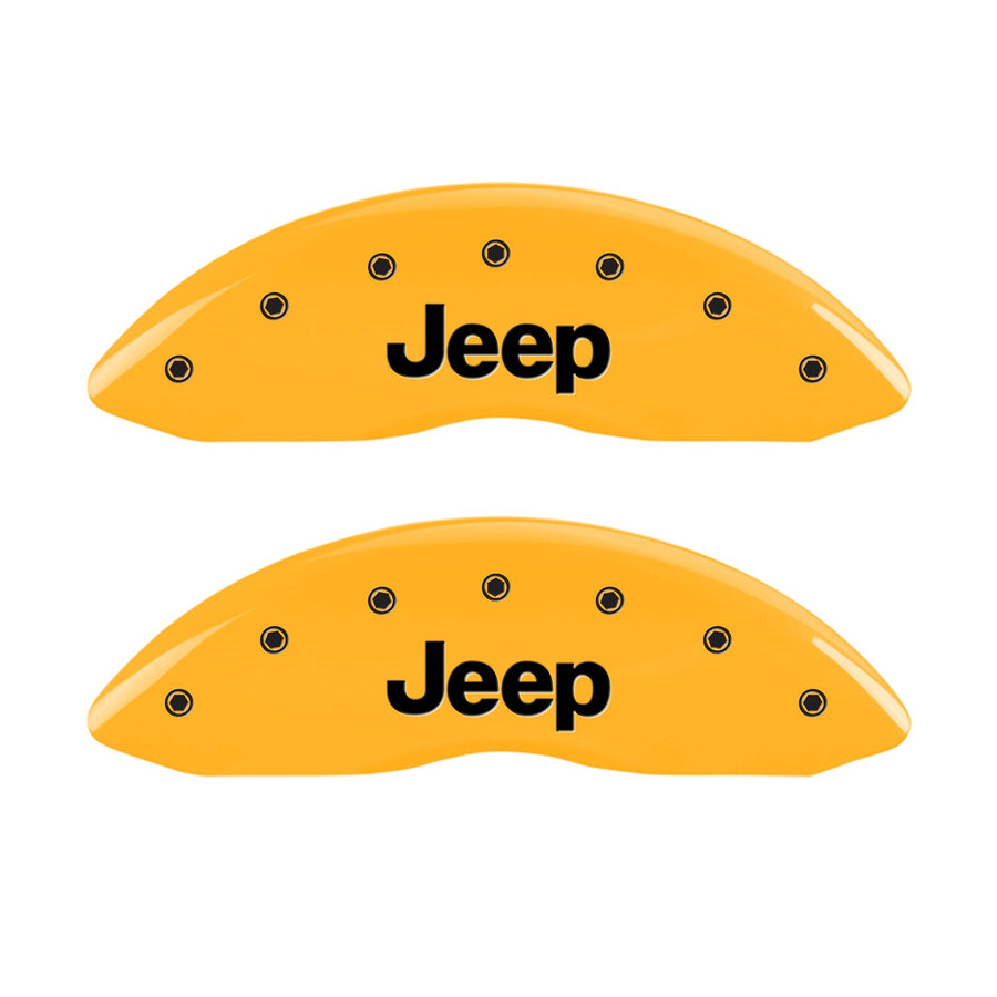 Caliper Covers MGP 42002SJEPYL, Yellow