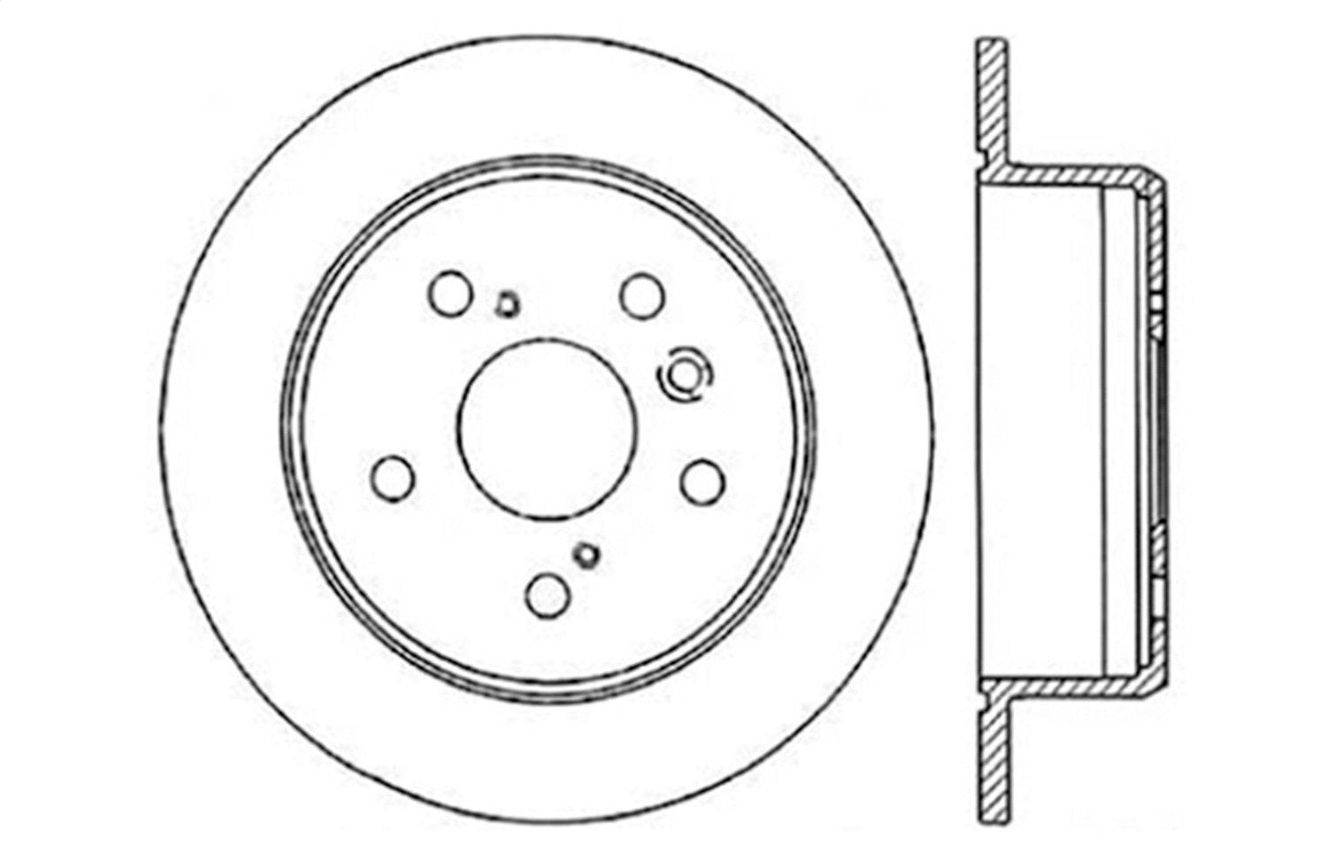 Sport Drilled/Slotted Brake Rotor StopTech 127.44085L (Rear Left), 1 Pack