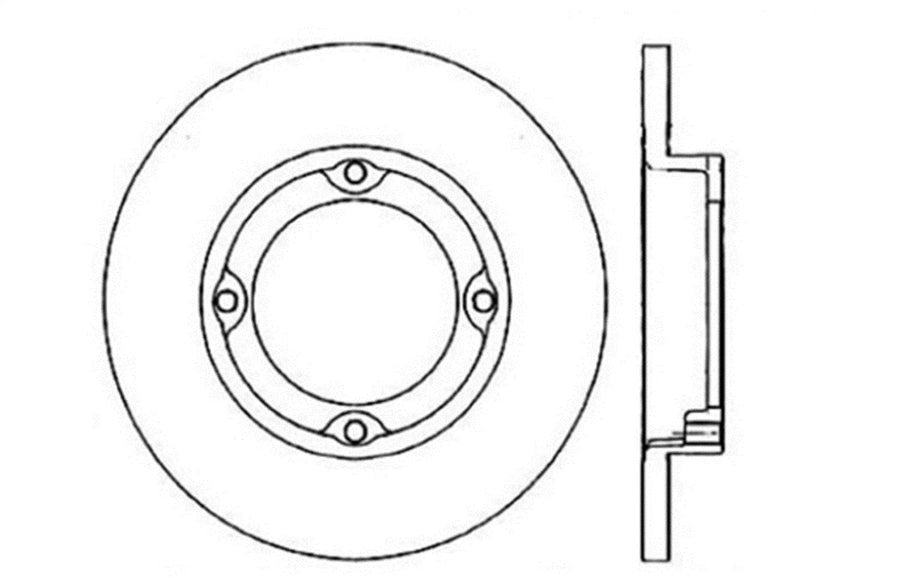 Sport Drilled/Slotted Brake Rotor StopTech 127.40001L (Front Left), 1 Pack