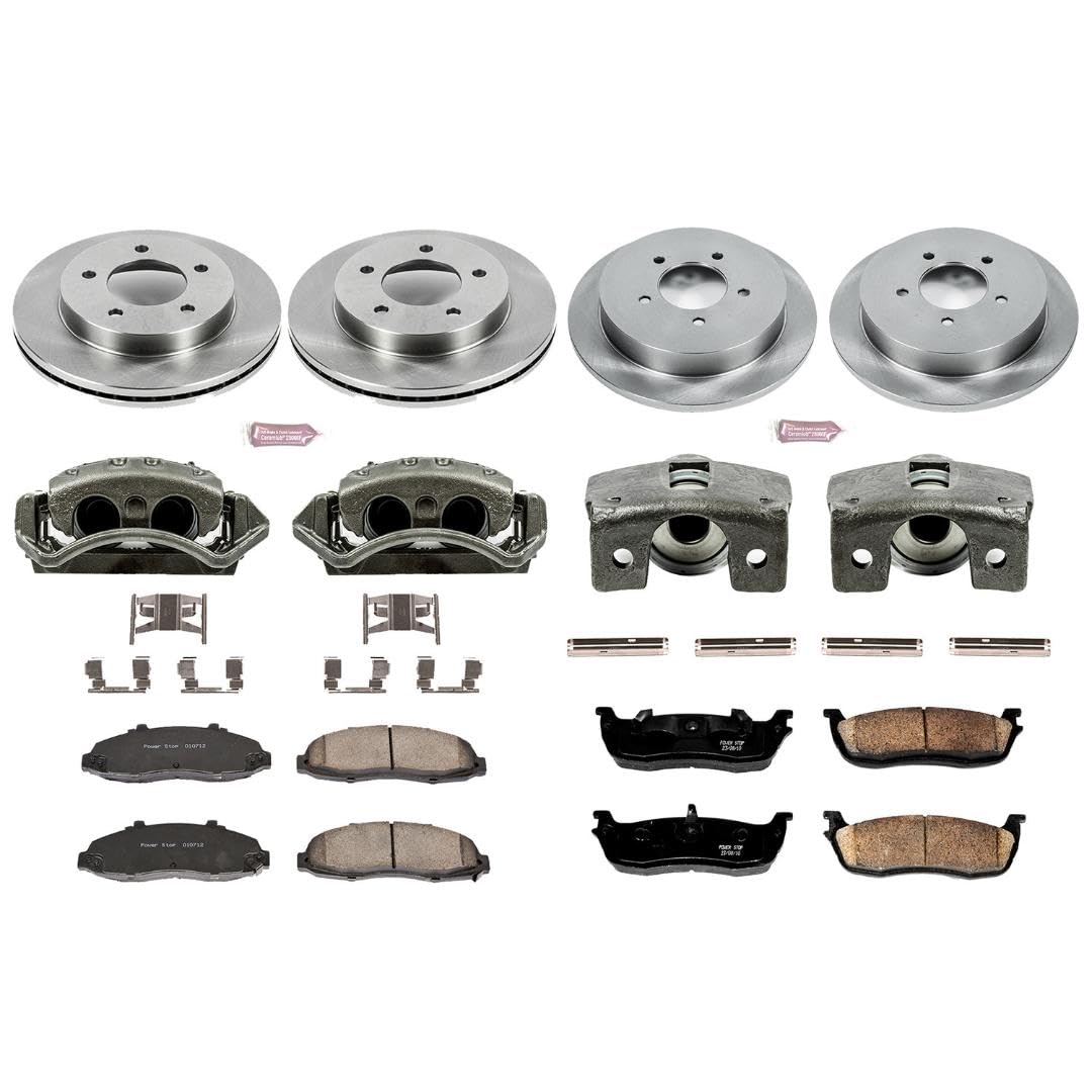 Power Stop KCOE1867 1-Click Autospecialty OE Replacement Brake Kit with Calipers For Ford F-150 1999-2000 [Model Specific]