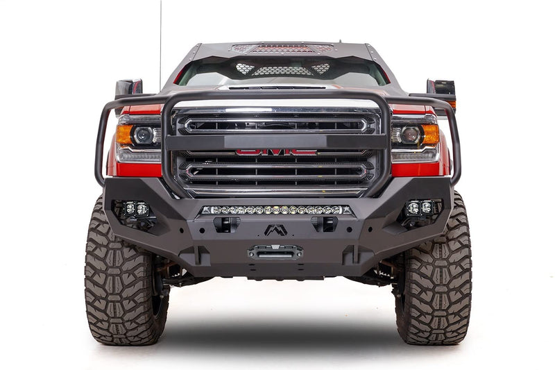 Matrix Front Bumper 15-18 Sierra 2500 or 3500 Hd with Full Grill Guard Bare
