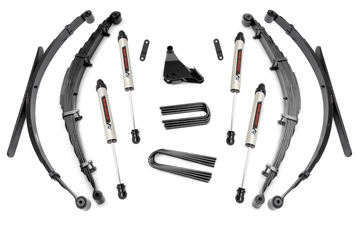4" Rough Country Lift Kit w/V2 Shocks for 1999-2004 Ford Super Duty 4WD - 50170