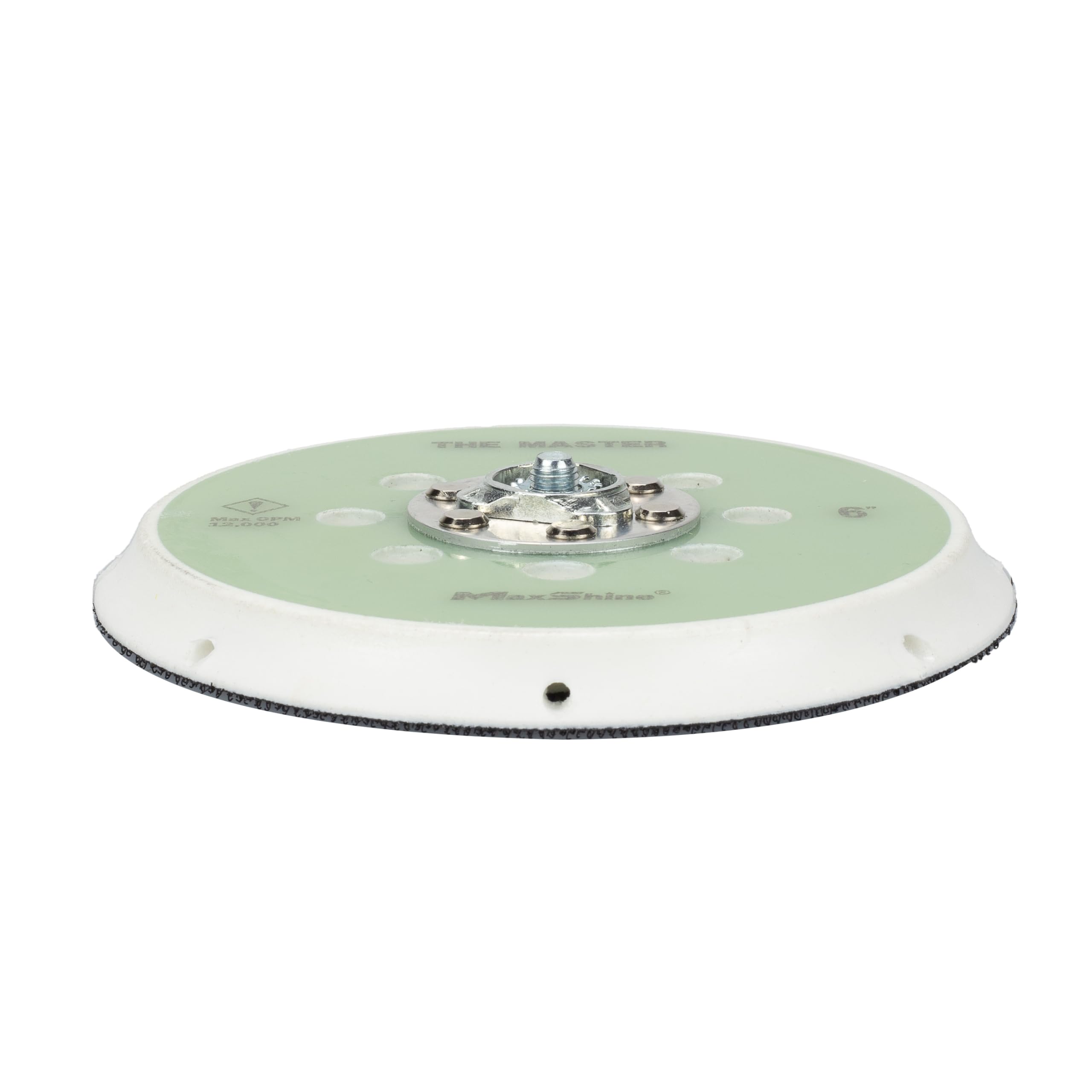 6” Maxshine Hook & Loop Dual Action Backing Plate Pro Series – for Polishers, 5/16” Thread, Up to 12000 OPM, 8 Vented Holes - Sanding, Finishing, Polishing, Buffing - Detailing Accessories & Supplies