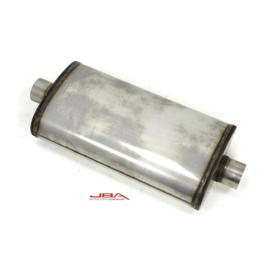 40-302201 JBA Muffler ("Universal" Dual core 304SS 22"X11"X6" 3" Inlet Diameter), 1 Pack
