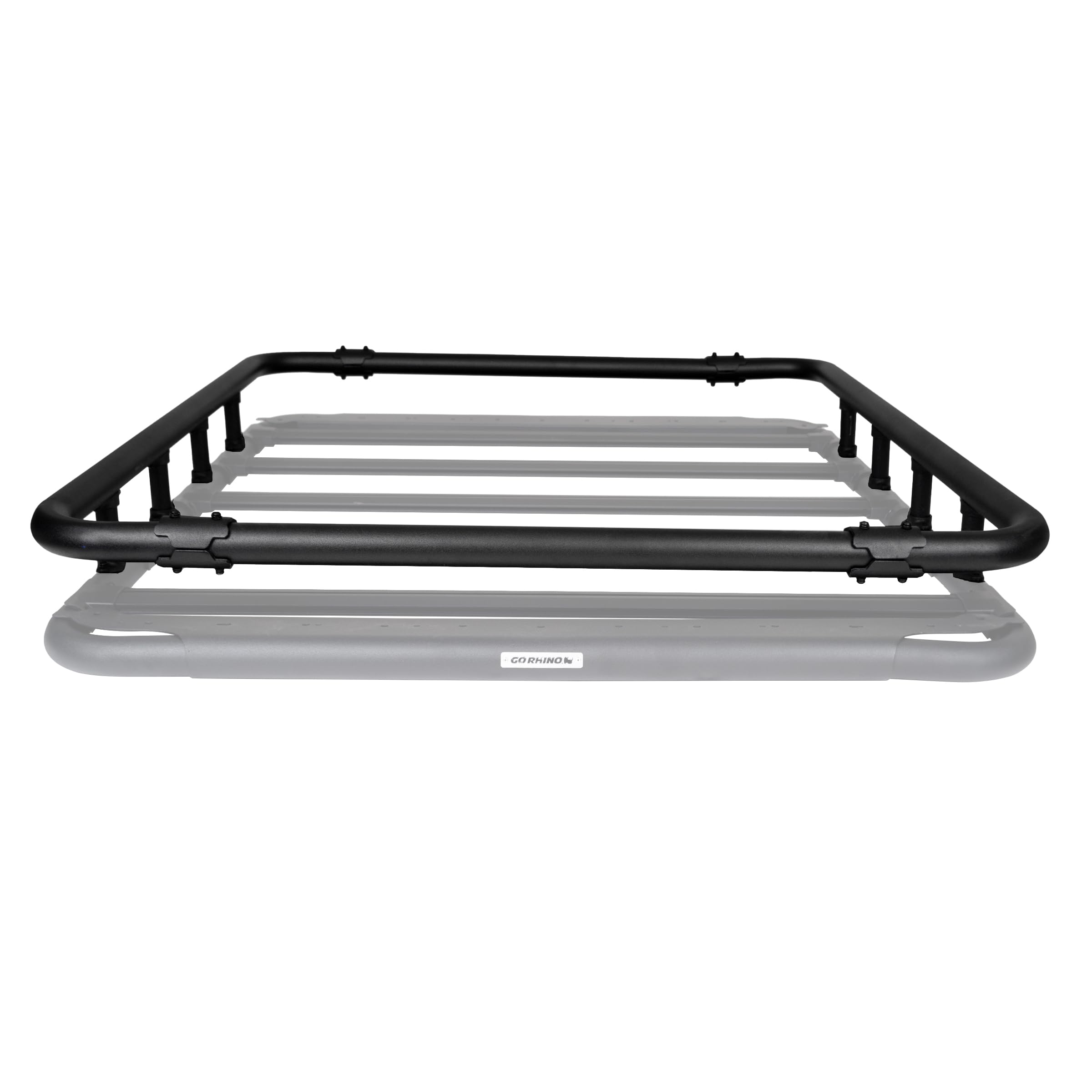 Go Rhino Quad-Rail Kit SRM500 | Aluminum, Textured Black | 5935053T | Fits Go Rhino 55" SRM500 Roof Racks