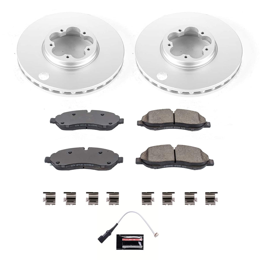 Power Stop KOE8989 Front Brake Pads and Rotors Stock Replacement Brake Kit Autospecialty