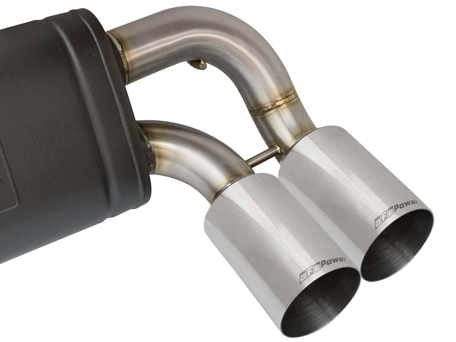 aFe Power MACH Force-Xp Cat-Back Exhaust 2-1/2 IN 3 S/S w/Polished Tips Fit BMW M2 (F87) 16-18 L6-3.0L (t) N55 49-36330-1P
