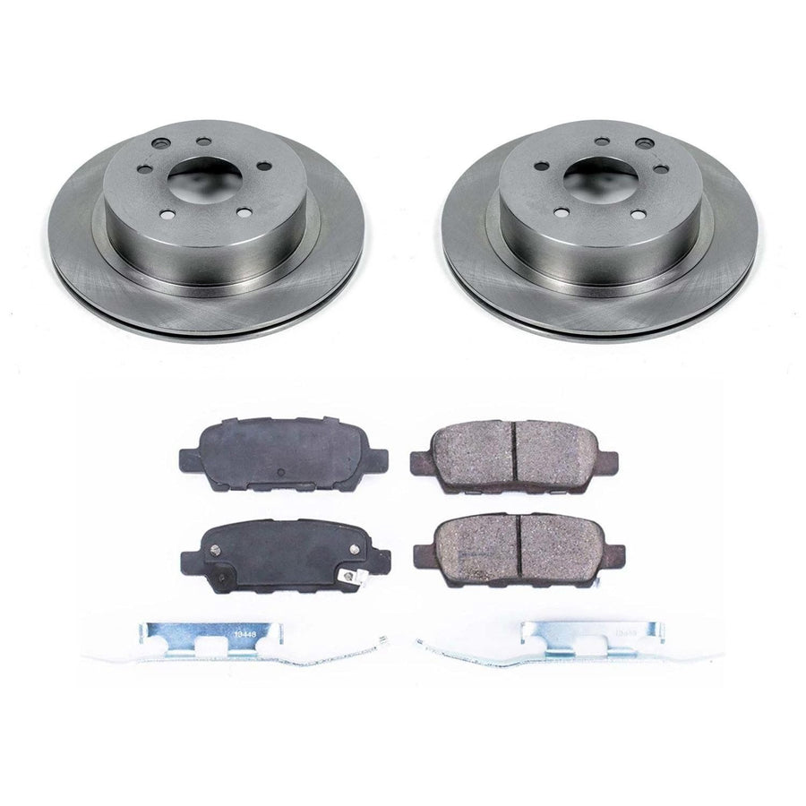 Power Stop Autospecialty KOE7881 Rear Replacement Brake Kit-OE Brake Rotors & Ceramic Brake Pads