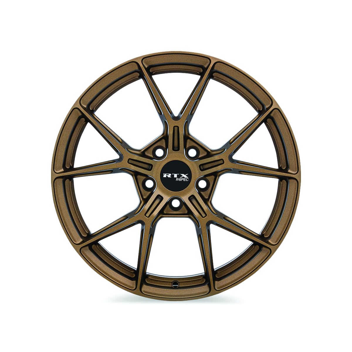 RTX Custom RS01 Wheel - 18x8, 38 Offset, 5x114.3 Bolt Pattern, 67.1mm Hub - Satin Bronze Rim