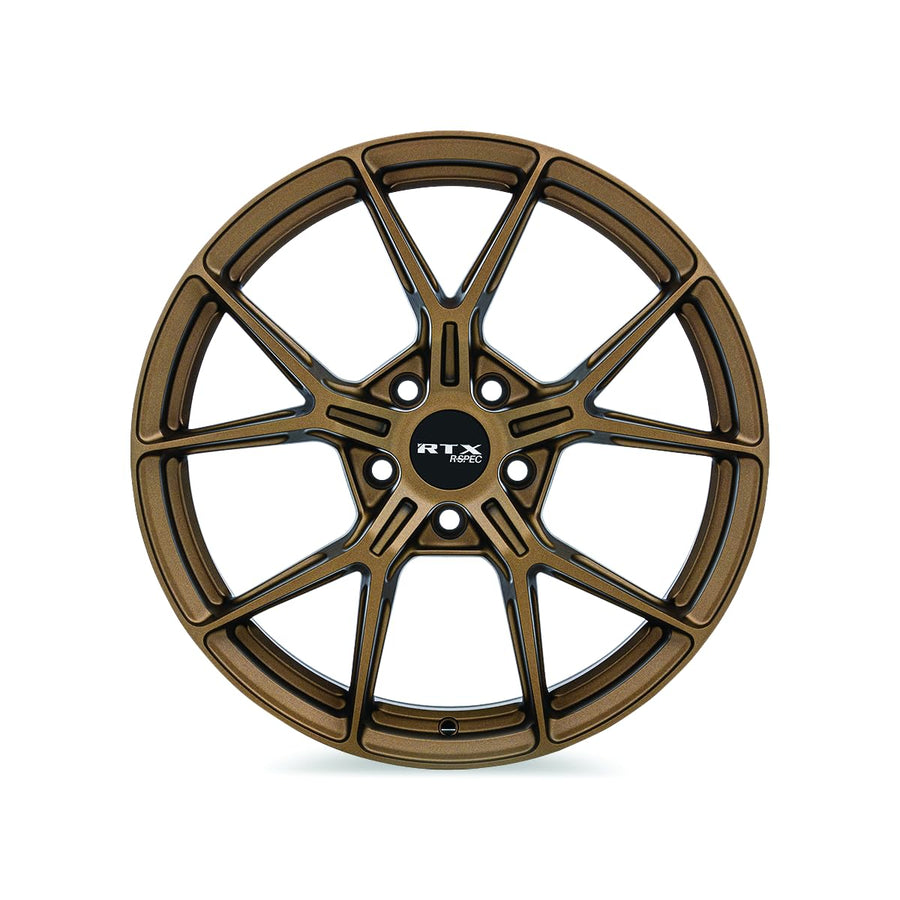 RTX Custom RS01 Wheel - 18x8, 38 Offset, 5x114.3 Bolt Pattern, 67.1mm Hub - Satin Bronze Rim