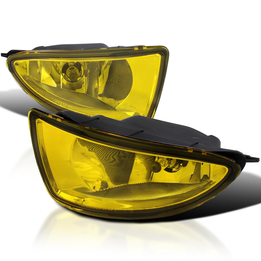Fog Lights SPEC-D TUNING Yellow Lens + H8 Bulbs Included Compatible with 2004-2005 Honda Civic 2/4 L+R Pair Assembly