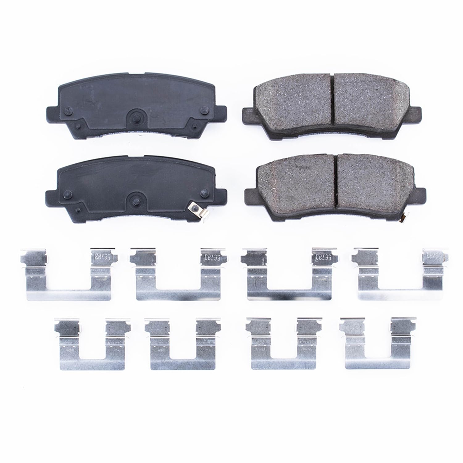Rear Brake Kit Power Stop For Ford Mustang 2015-23 - Ceramic Brake Pads With Installation Hardware, 17-1793