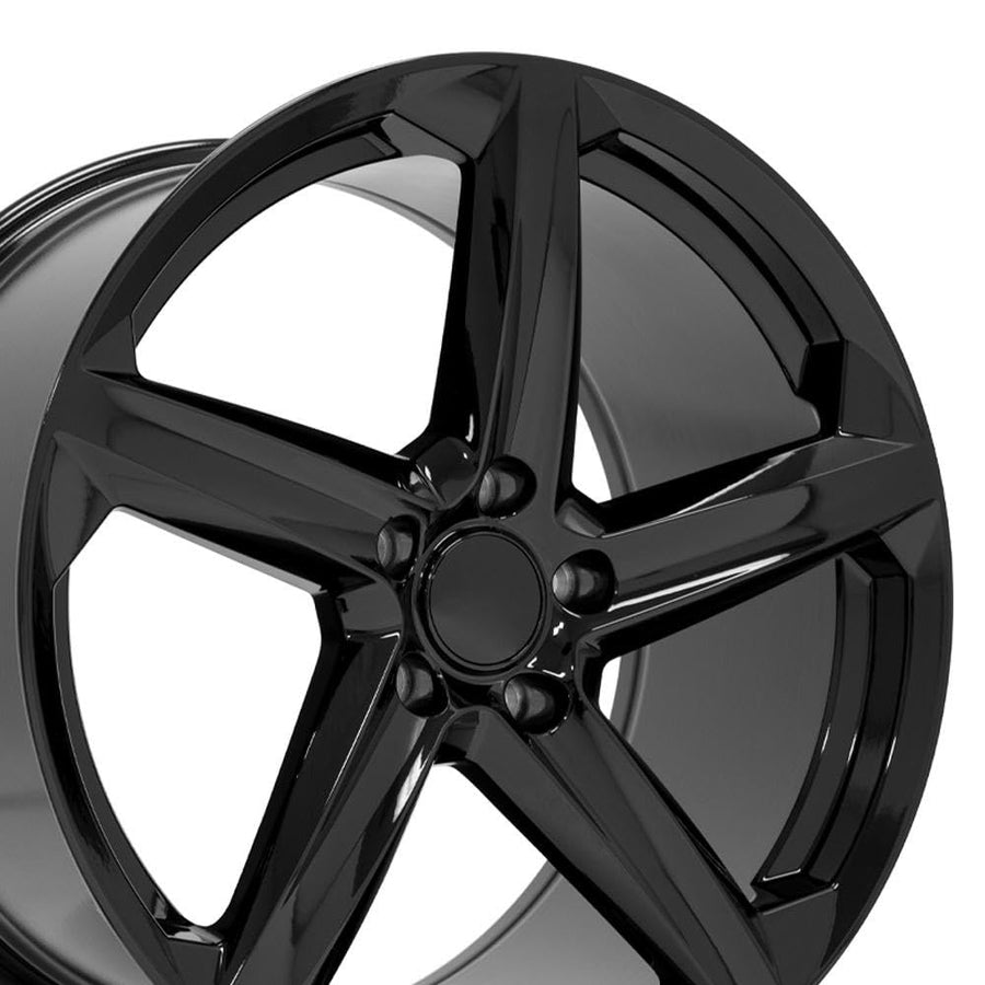20 Inch OE Wheels CV02D Rim Fits Corvette C8 Z06 Style 5x120 20x11 Gloss Black (1)