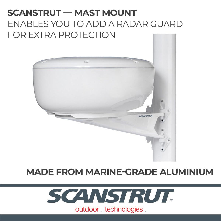 Mast Mount Scanstrut M92722 for 18" and 24" Raymarine, Garmin, and HALO24 , White
