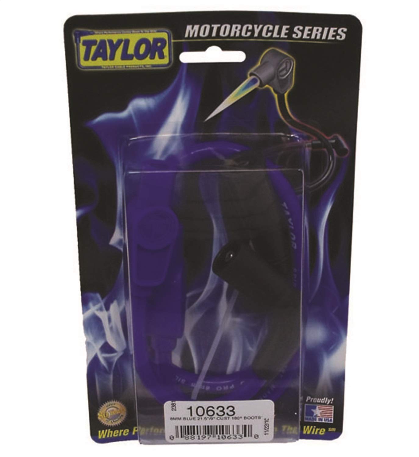 Taylor Cable 10633 Spiro-Pro blue 21.5/9in custom MC 180 8mm