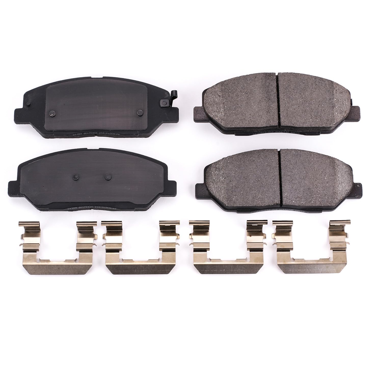 Power Stop Brake Kit Front For Hyundai Genesis 2009-11 - Ceramic Brake Pads With Installation Hardware, 17-1384